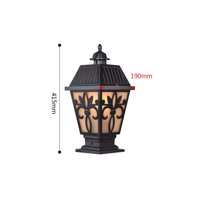 LumiLantern - Vintage Outdoor Lantern in Retro Design – Weatherproof Garden and Driveway Lighting, Energy Efficient & Decorative