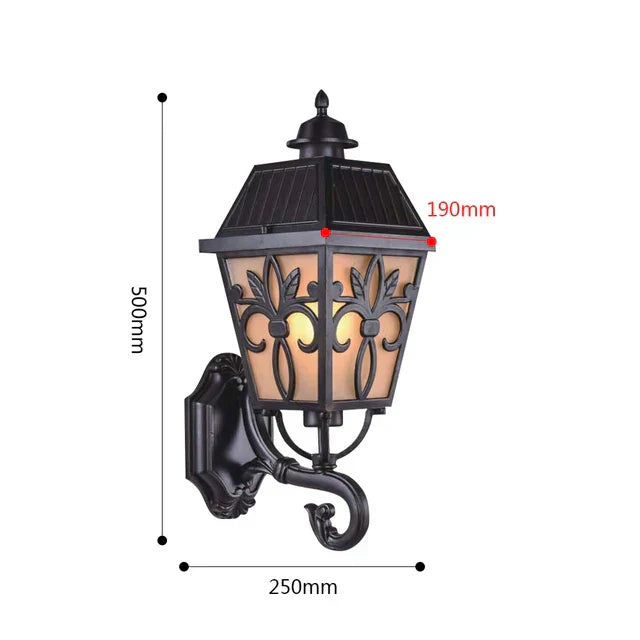 LumiLantern - Vintage Outdoor Lantern in Retro Design – Weatherproof Garden and Driveway Lighting, Energy Efficient & Decorative