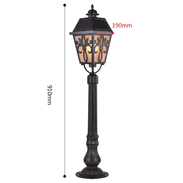 LumiLantern - Vintage Outdoor Lantern in Retro Design – Weatherproof Garden and Driveway Lighting, Energy Efficient & Decorative