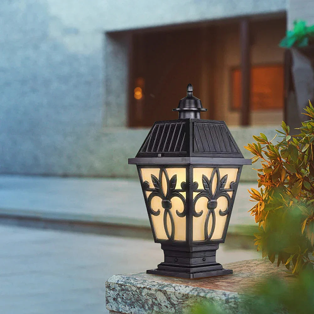 LumiLantern - Vintage Outdoor Lantern in Retro Design – Weatherproof Garden and Driveway Lighting, Energy Efficient & Decorative