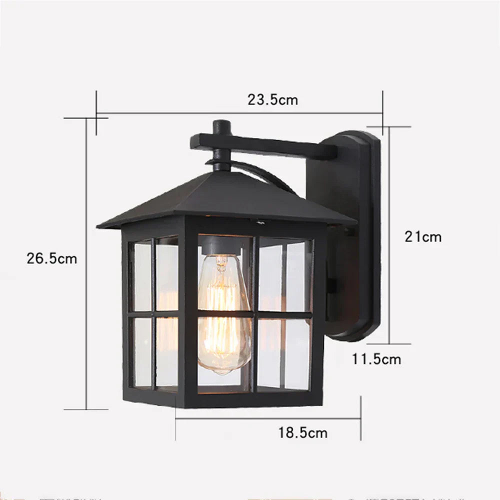 LumiLantern - Vintage Outdoor Wall Lamp in Lantern Style – Weatherproof, Decorative & Energy Efficient