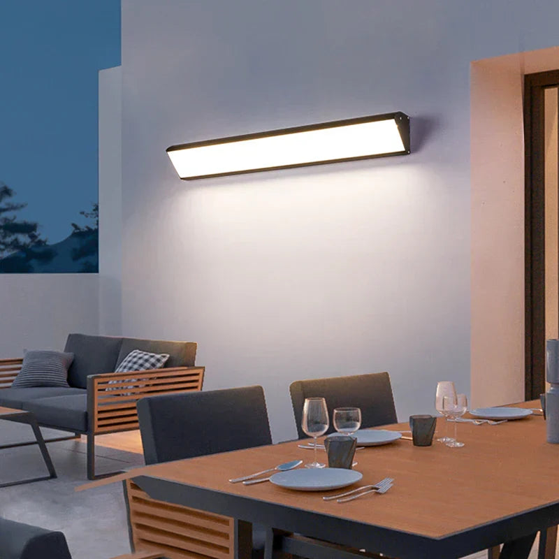LumiBeam – Lampada da Giardino LED Moderna per Esterni – Applique Resistente alle Intemperie per Terrazza e Vialetto