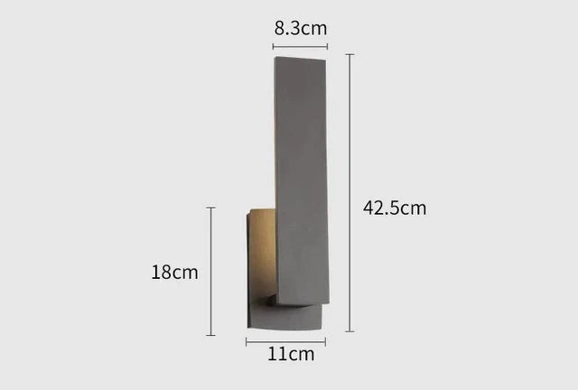LumiEdge – Minimalist Waterproof LED Outdoor Wall Lamp for Modern Patios & Gardens