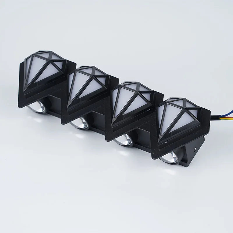 LumiDiamond – LED Wall Lamp for Outdoor Use in Diamond Design – Weatherproof & Decorative