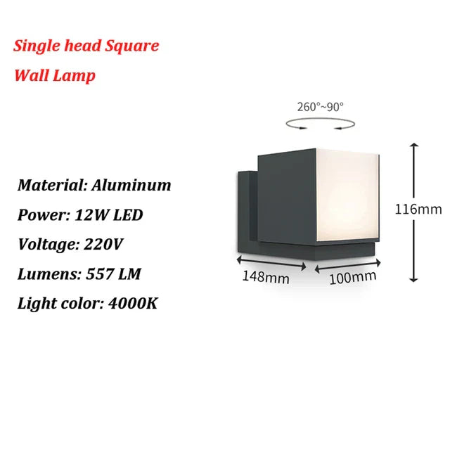 LightGuard - Modern Outdoor LED Wall Lamp