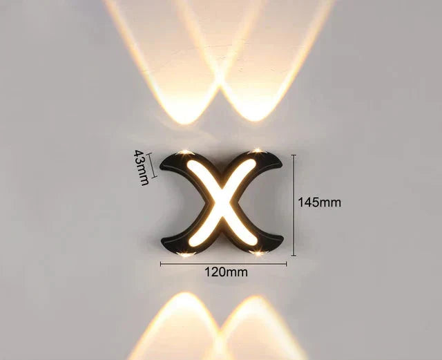 LumiLetter - LED Outdoor Wall Lamp with Illuminated Letters – Weatherproof Decorative Lighting