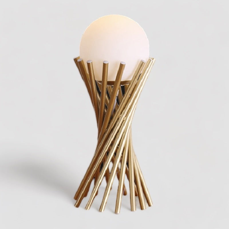 LumiGlobe - Moderne Gouden Tafellamp met LED Verlichting