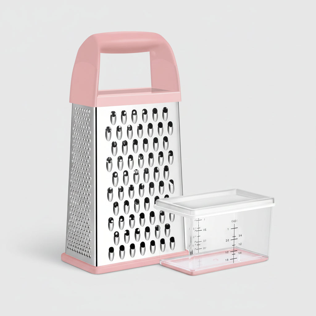 Stainless Steel Kitchen Grater Four Sided Grater