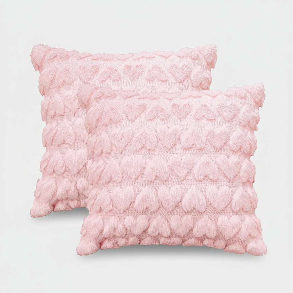 Capas de Almofada de Dia dos Namorados Design Suave de Coração Quarto