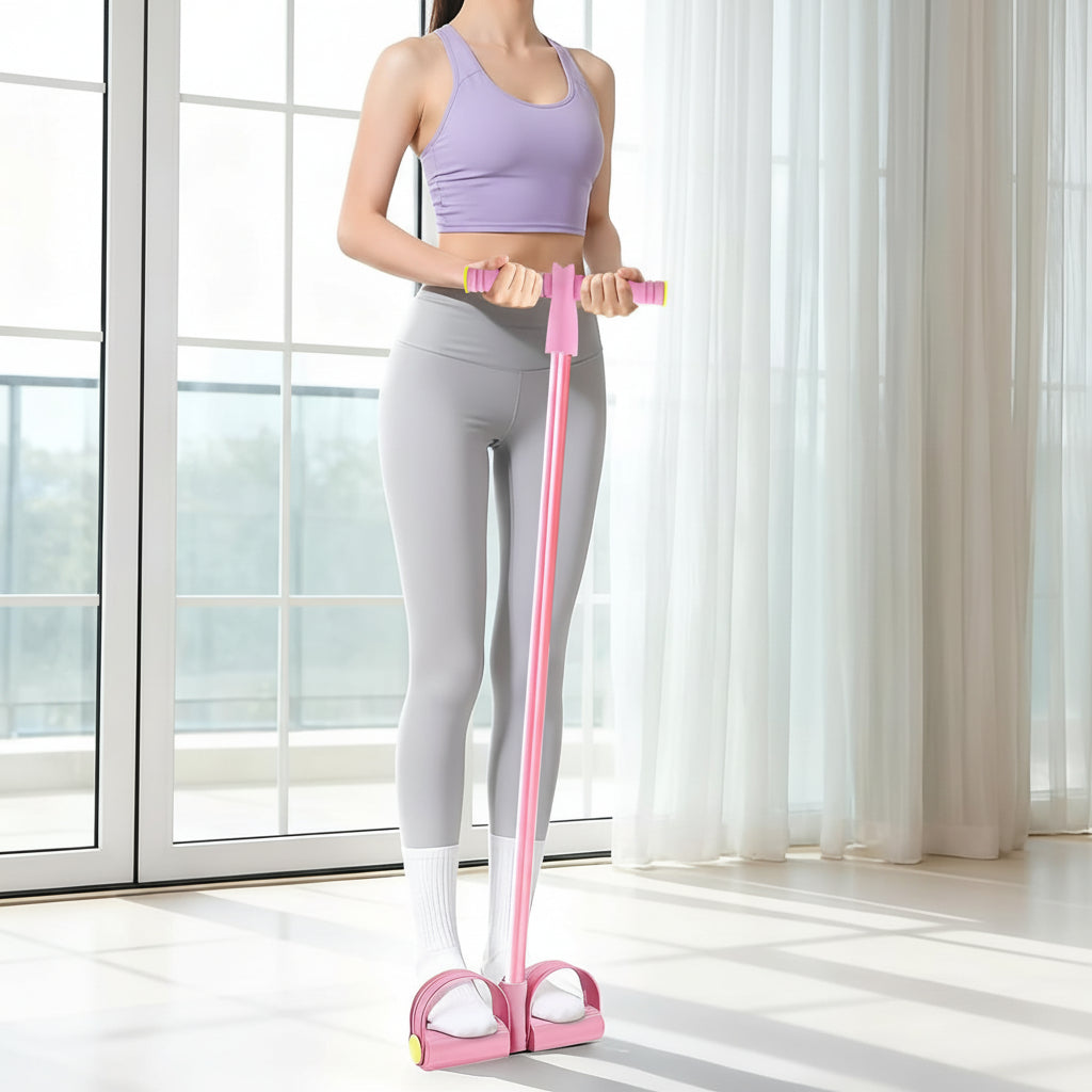 Faixa de Exercícios Pedais de Resistência Treino Corporal Completo em Casa