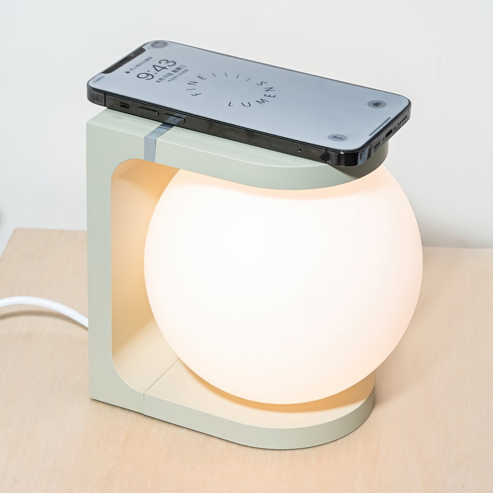 LumiCharge - Draadloze Oplaadbare LED Tafellamp met Boekensteun