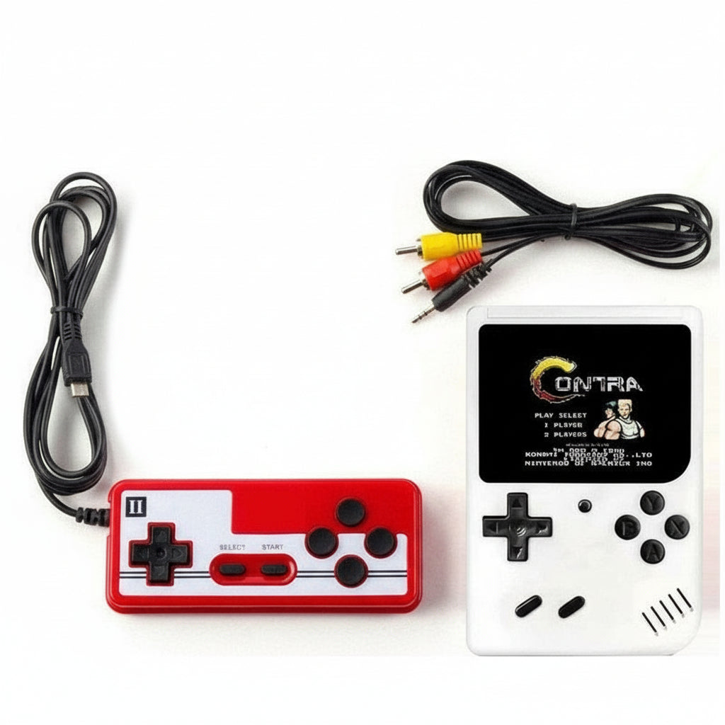 Portable Retro Gaming Console 400 Classic Games Rechargeable Battery 10