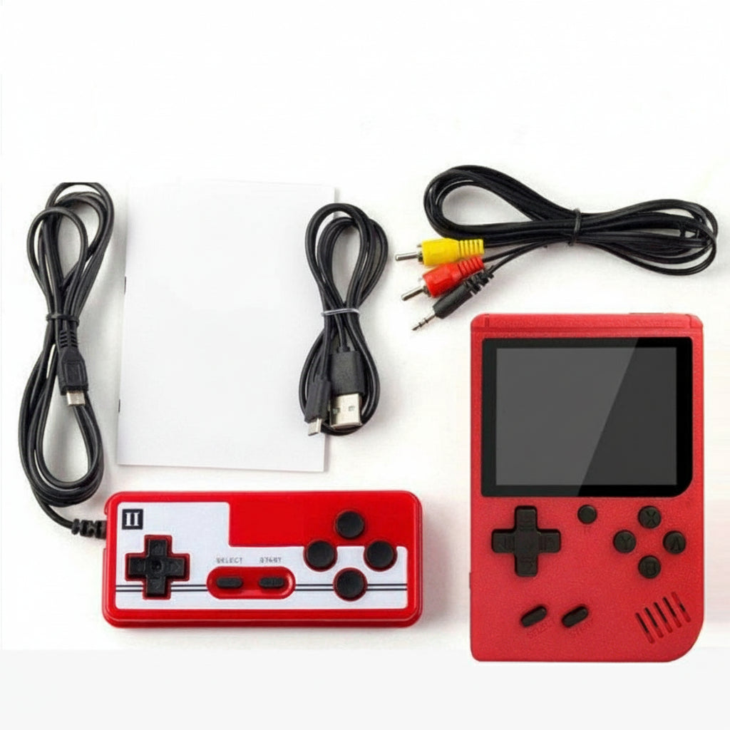 Portable Retro Gaming Console 400 Classic Games Rechargeable Battery 8