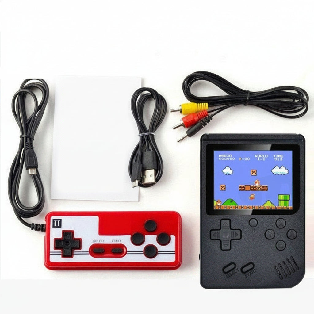 Portable Retro Gaming Console 400 Classic Games Rechargeable Battery 9