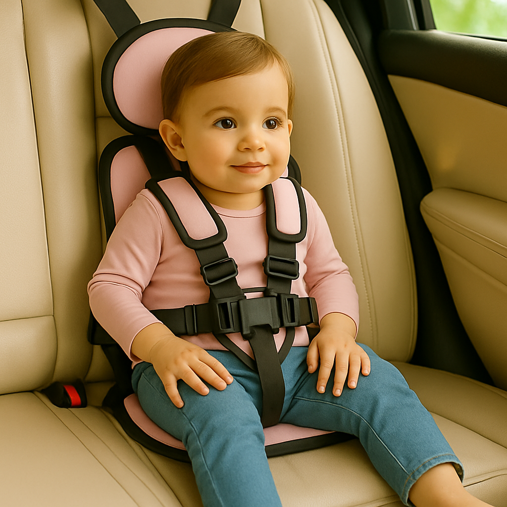 Portable Toddler Booster Car Seat Travel Compact Safety Seat 3