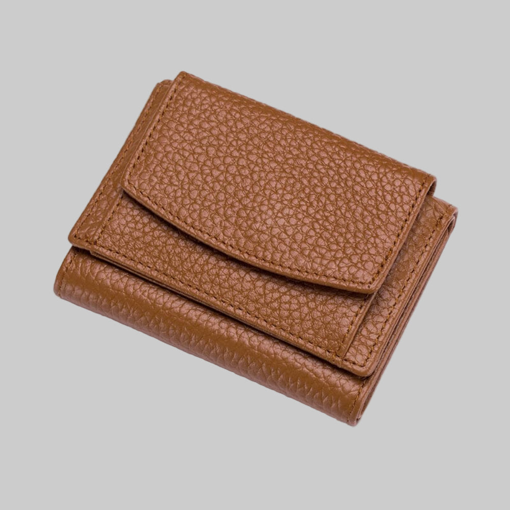 RFID Blocking Coin Purse Wallet Compact Soft Leather for Cards Cash 17