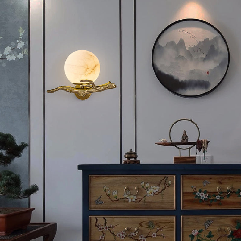 MarbleGlow – Moderne LED Wandlamp met Marmerlook voor Woon- en Slaapkamers