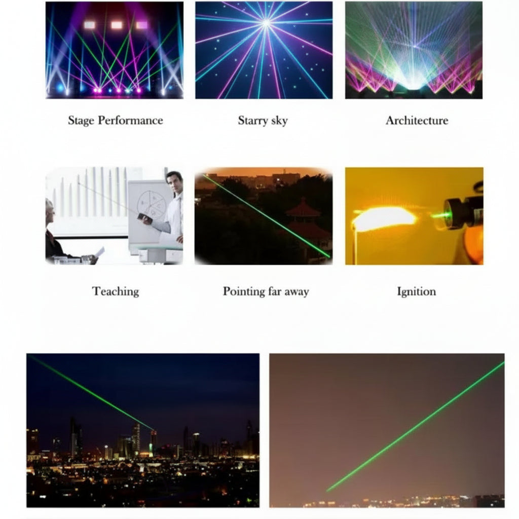 Rechargeable Green Laser Pointer Pen Long Range for Presentations 7
