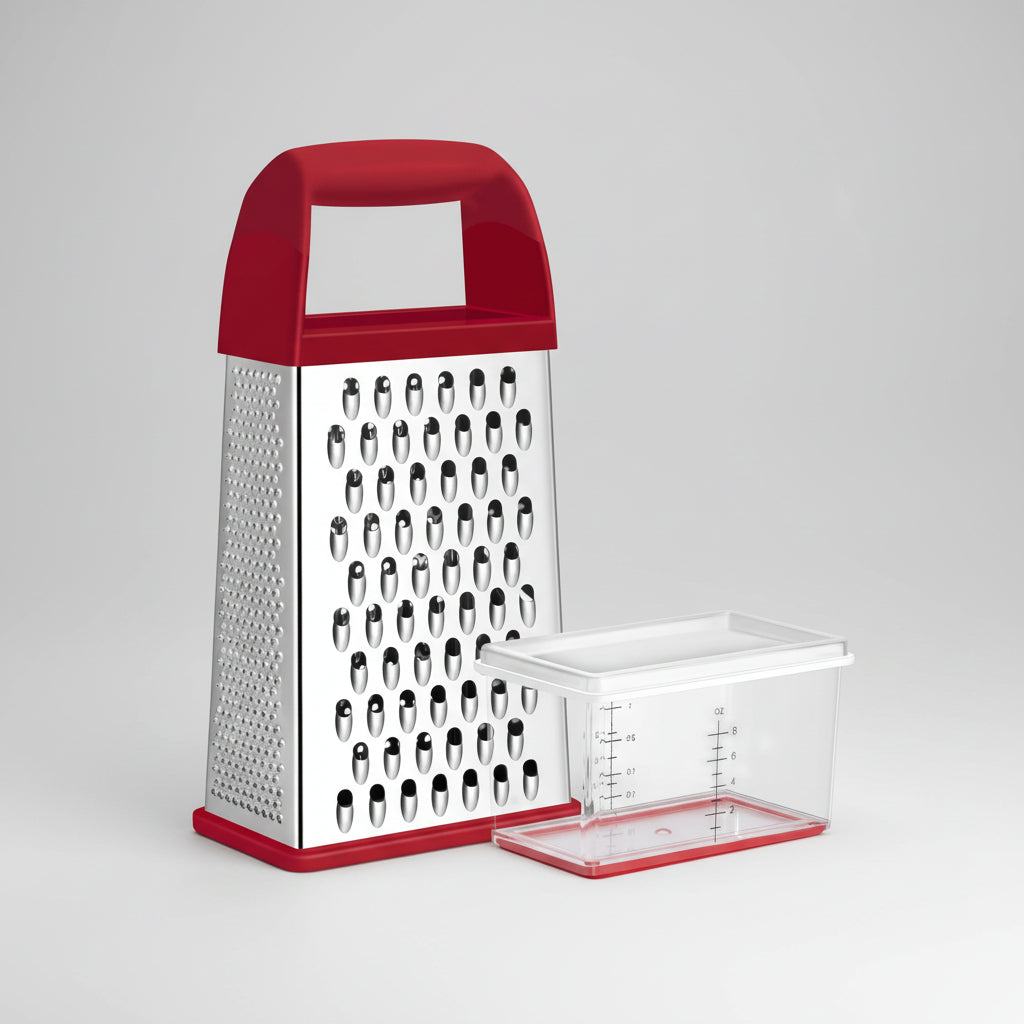 Stainless Steel Kitchen Grater Four Sided Grater