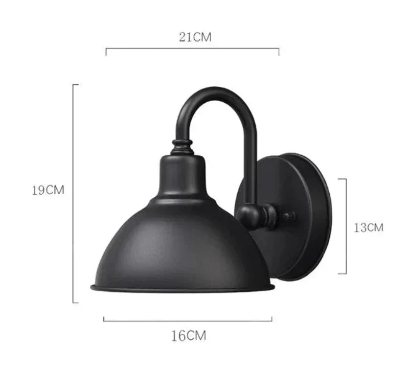 LumiVintage - Waterproof Retro Wall Lamp for Outdoors – Classic Outdoor Lighting