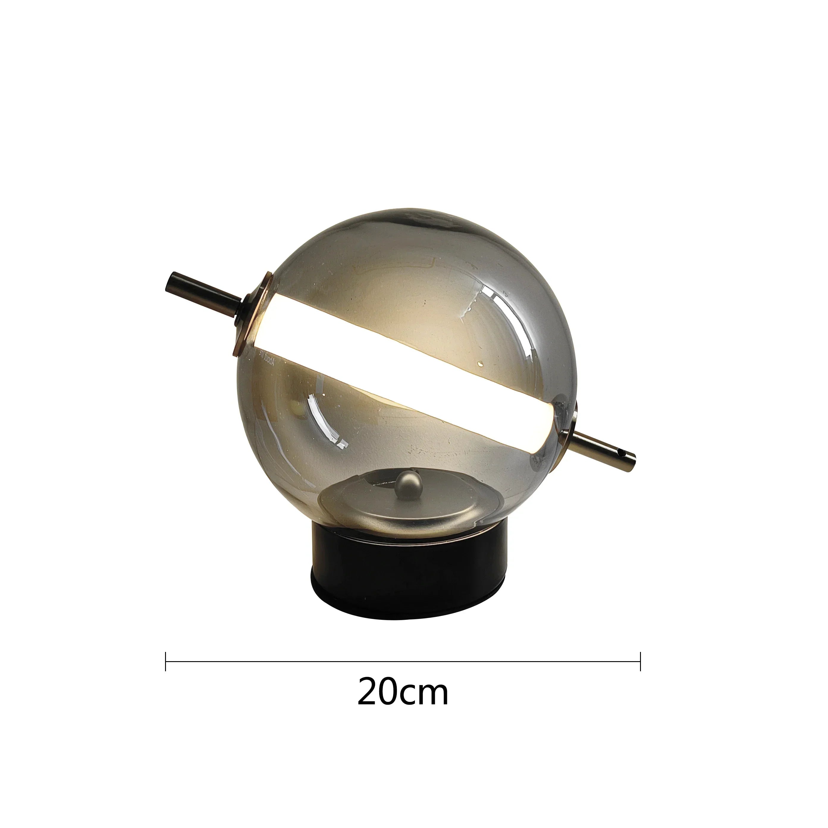 RetroGlass - Vintage Tafellamp met LED Verlichting voor Sfeervolle Accenten
