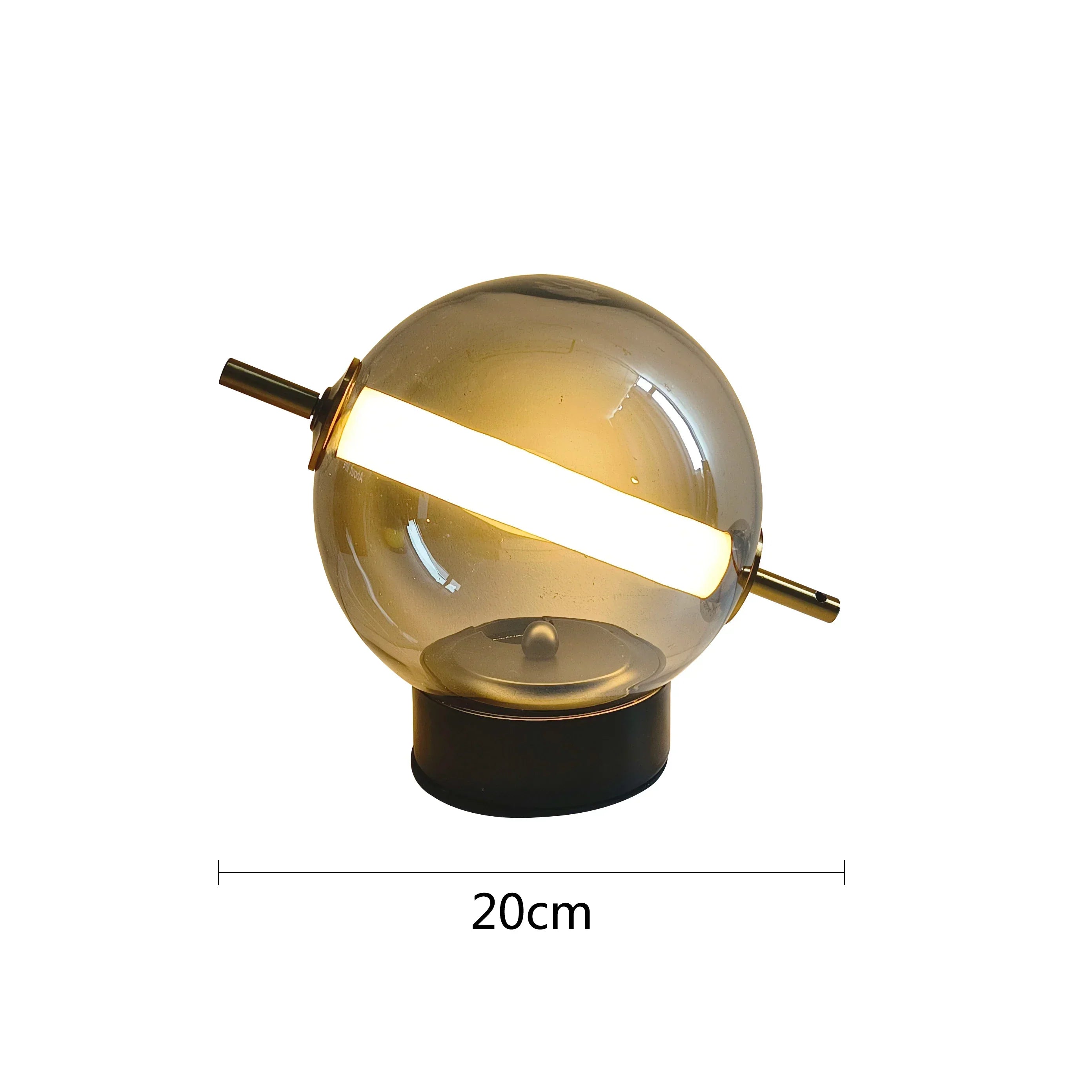 RetroGlass - Vintage Tafellamp met LED Verlichting voor Sfeervolle Accenten