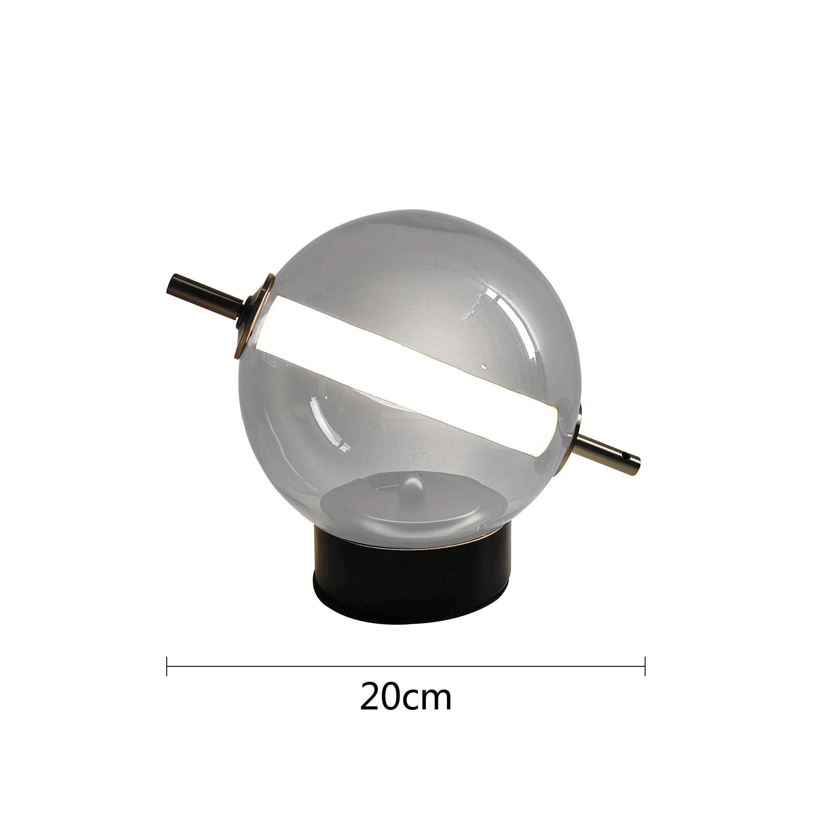RetroGlass - Vintage Tafellamp met LED Verlichting voor Sfeervolle Accenten