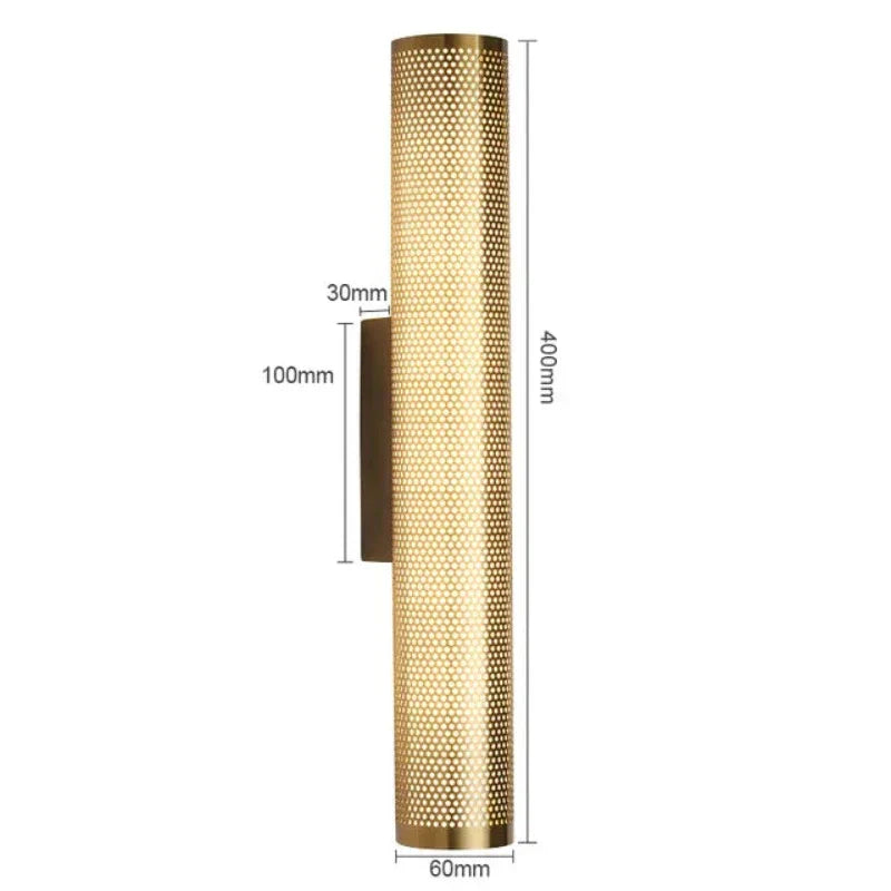 AntiqueGlow - Vintage LED Wandlamp van Messing – Klassieke Verlichting