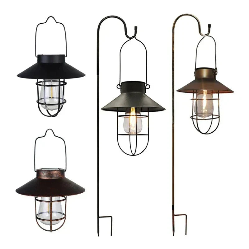LumiRetro – Vintage Solar Lantern for Garden & Terrace – Weatherproof Outdoor Lighting