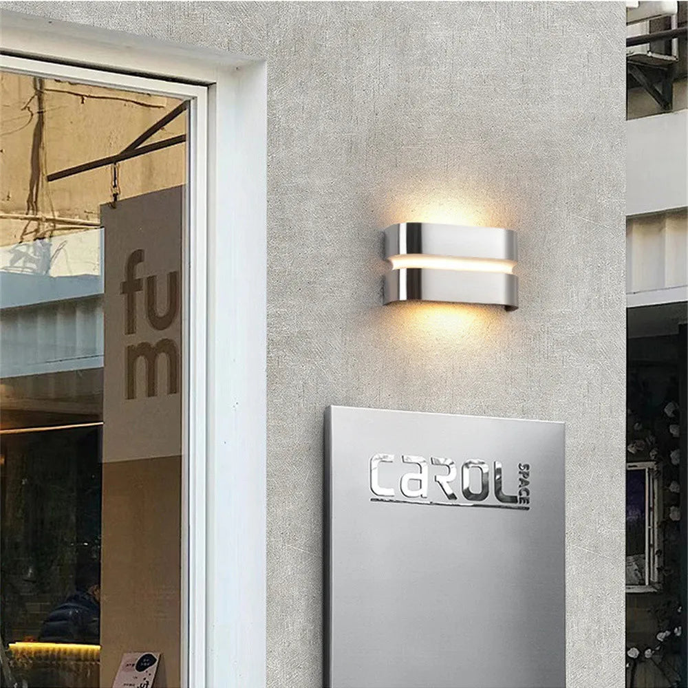 LumiSteel – Stainless Steel LED Wall Lamp for Balcony & Terrace – Waterproof & Modern