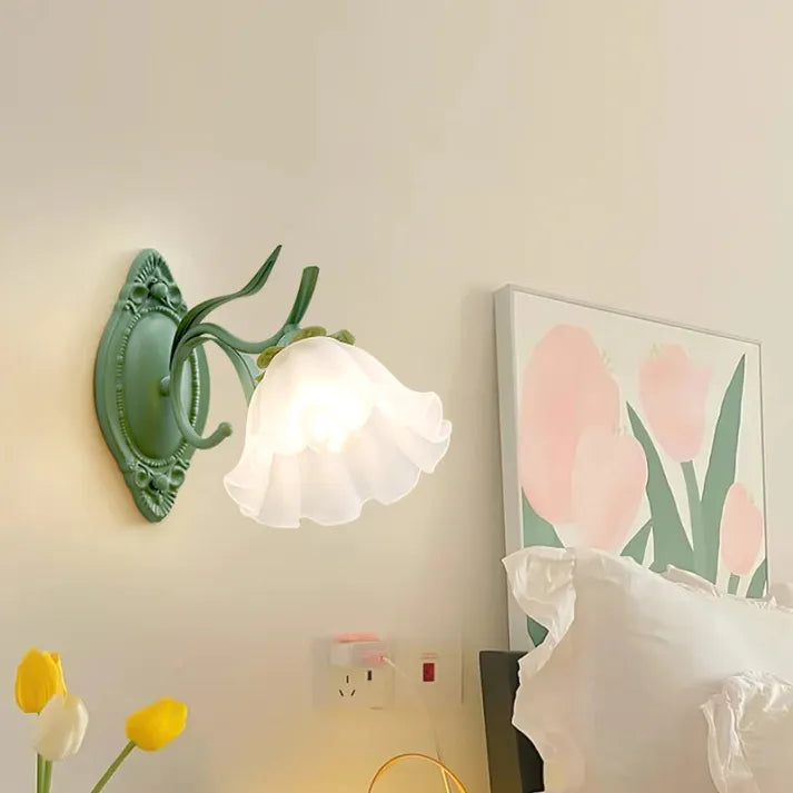 LilyGlow – Wall Lamp with Floral Design