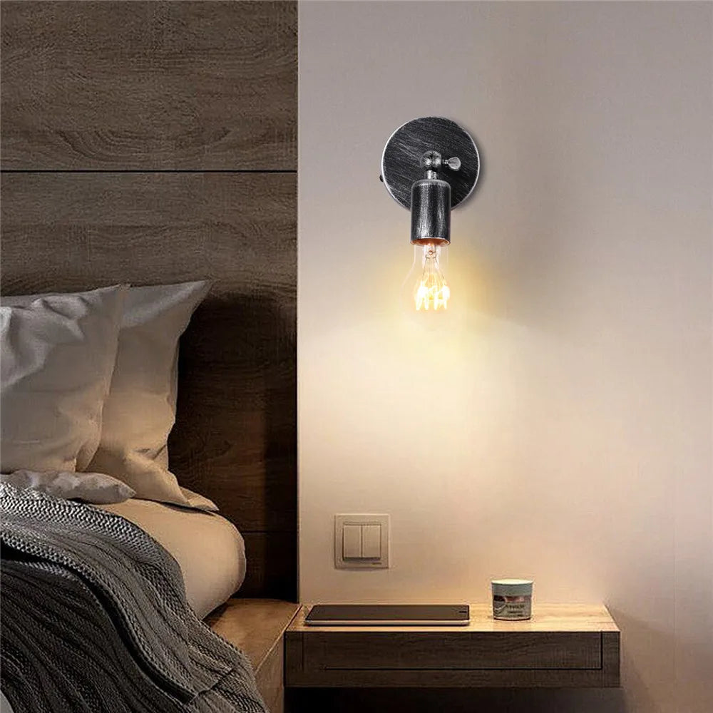 IndustrialBronce - Lámpara de Pared Retro Ajustable para Iluminación Ambiental