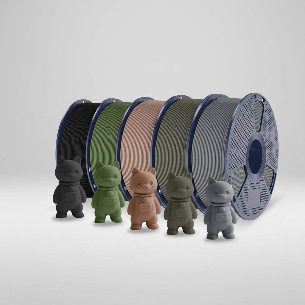 PLA Matte 3D Filament FDM Printers Kleurvolle Milieuvriendelijke Materialen