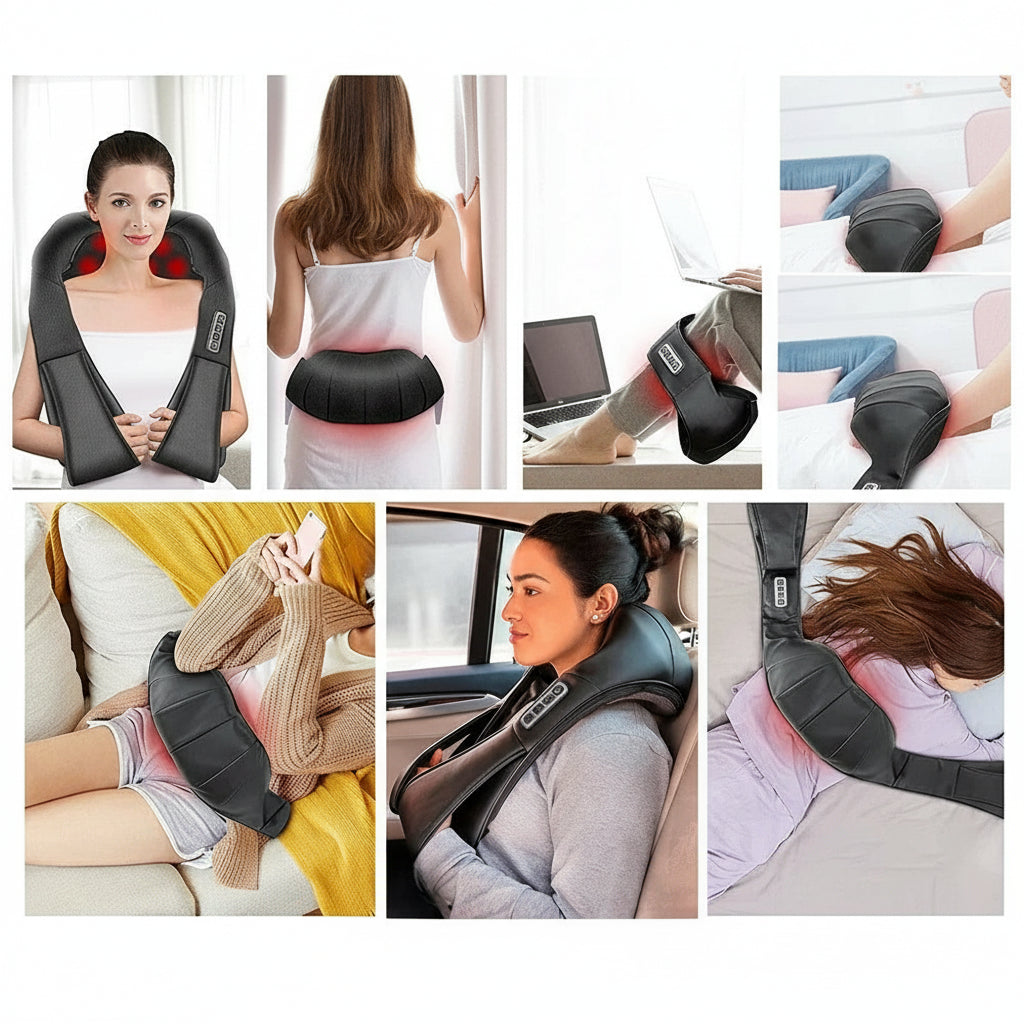Massageapparaat Shiatsu Nek Schouders Warmte Massagekussen
