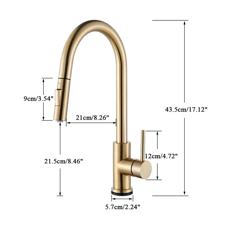 AquaTurn – 360° Rotating Kitchen Faucet with Flexible Handle