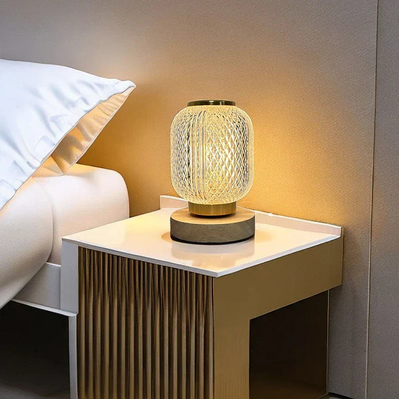 CrystalGlow - Luxe Kristallen Tafellamp met LED Verlichting
