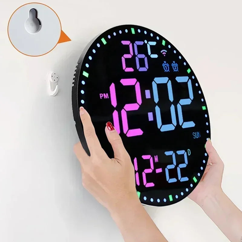 WiFiTime - LED Wall Clock With Calendar and Dual Alarm Function