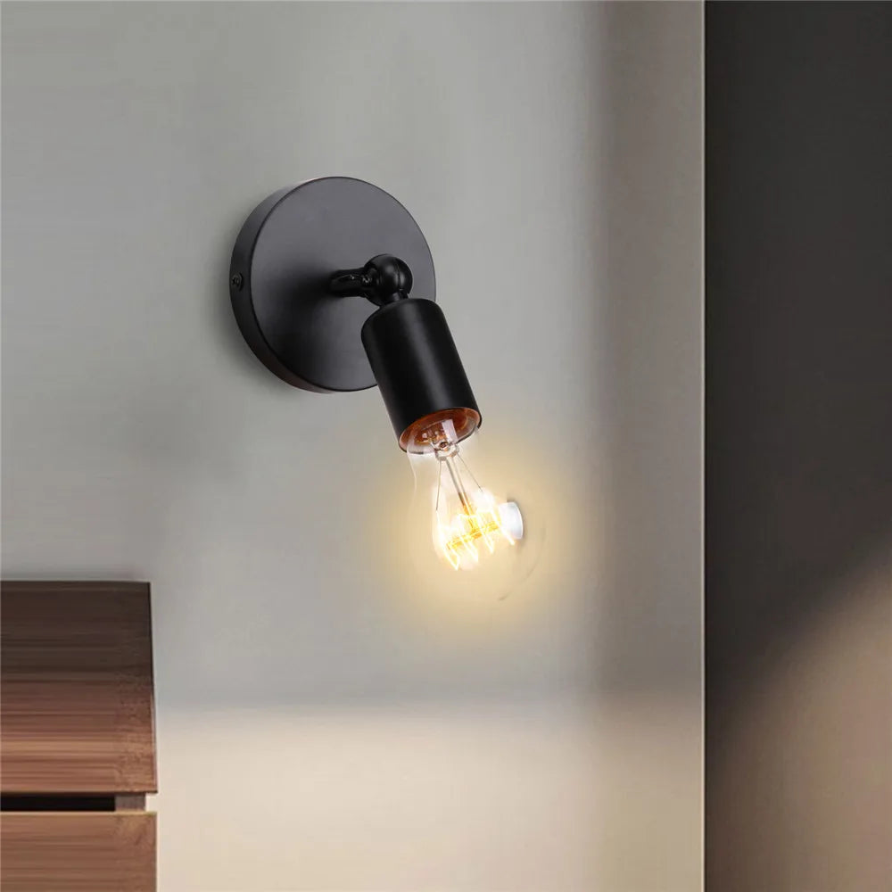 IndustrialBronce - Lámpara de Pared Retro Ajustable para Iluminación Ambiental