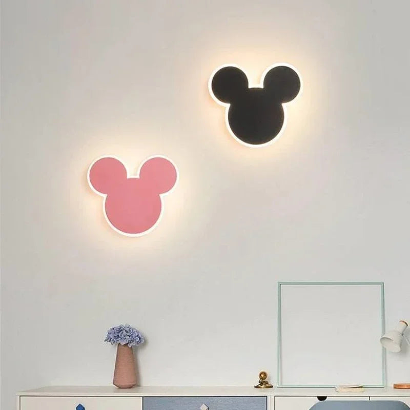 PinkRabbit - Lámpara de pared para habitación infantil LED Iluminación decorativa