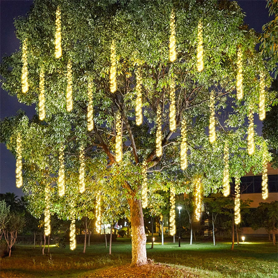 TwinkleStream - Guirnalda Brillante para Decoración Exterior