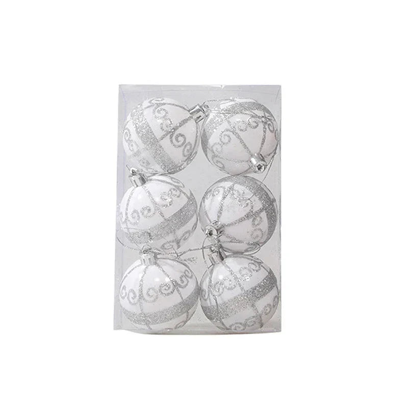 WinterGlans - Elegante Sneeuwvlok Kerstballen