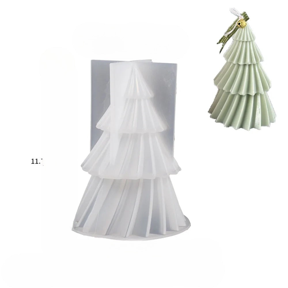 GeoPine – Geometrische Dennenvorm voor Kaarsen en Zeep