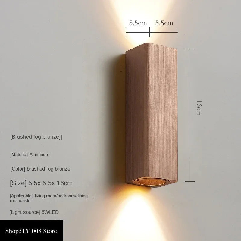 GlowLuxe - Modern LED Wall Lamp for Bedroom & Hallway