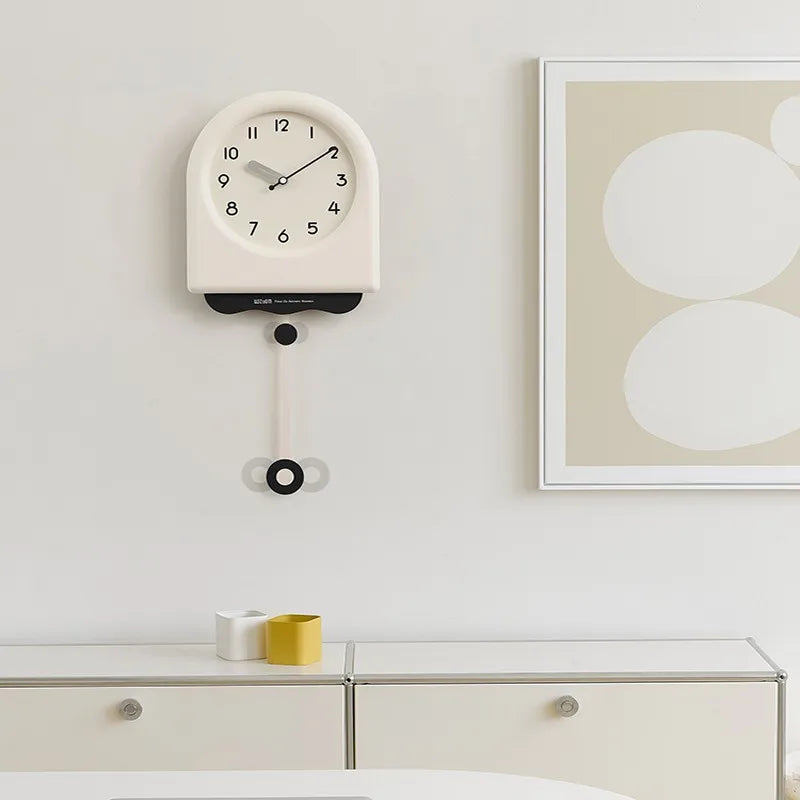 CremePendulum - Reloj de Pared Estilo Coreano con Diseño Moderno