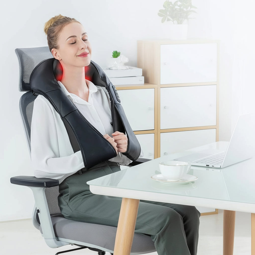 Massageapparaat Shiatsu Nek Schouders Warmte Massagekussen