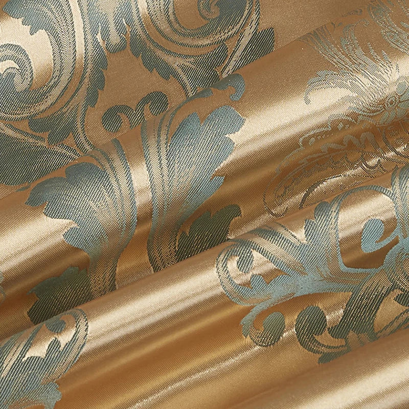 Wostar Satin Rayon Jacquard Copripiumino 220x240 Estate Lusso Set Biancheria da Letto Matrimoniale