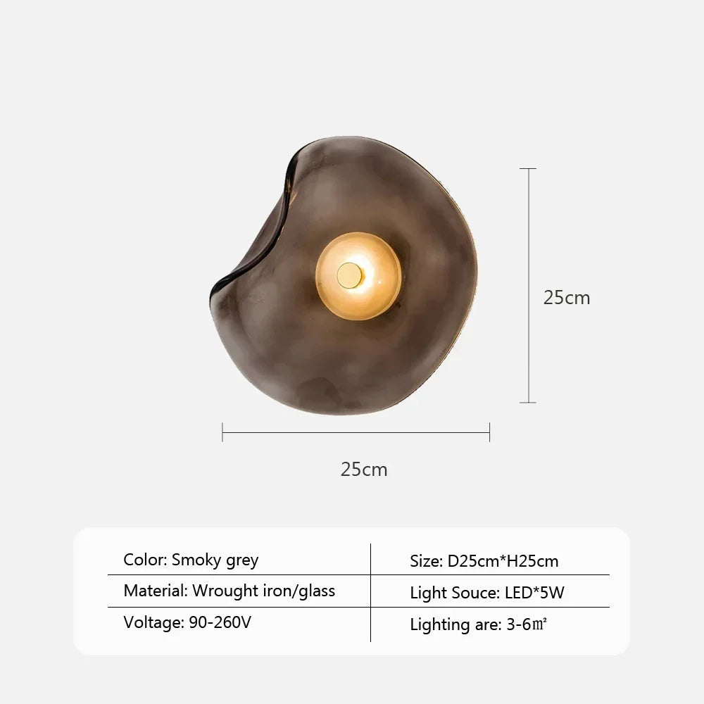 GlasLicht - LED Wall Lamp Bedroom Bedside Lamp Living Room Decoration