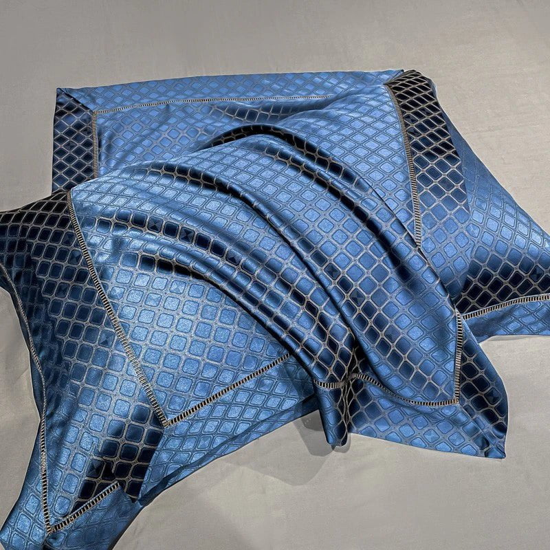 Royale Diamond Duvet Cover Set - Egyptian Cotton