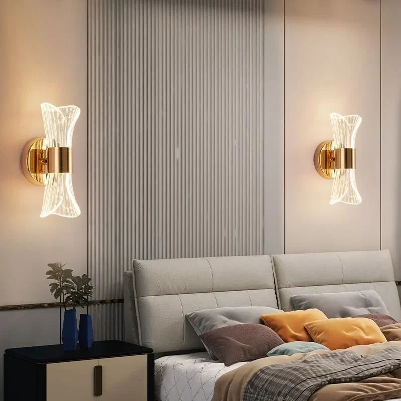 GlowCurve - Modern LED Wall Lamp for Bedroom and Living Room