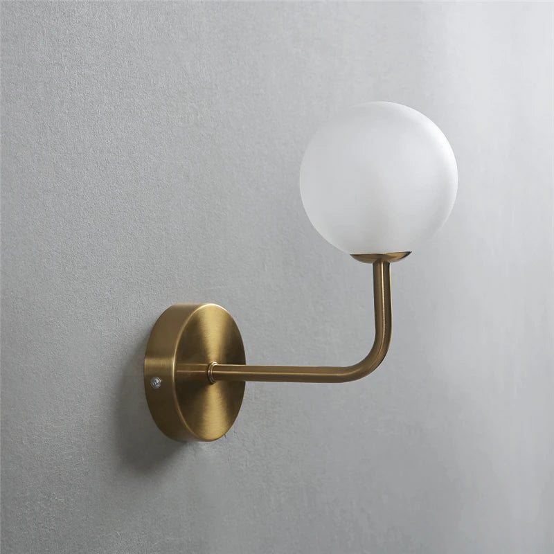 NordicLuxe - Glass Wall Lamp - Modern LED Lamp for Bedroom and Living Room